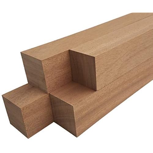 Mahogany Lumber Square Turning Blanks (4pc) (2" x 2" x 8")