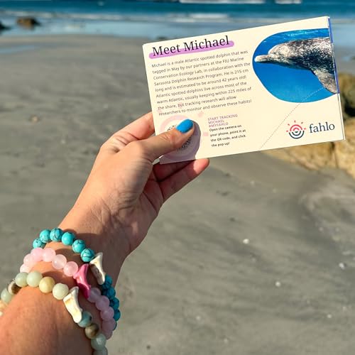 Fahlo Dolphin Tracking Bracelet, Elastic, supports FIU Marine Conservation, one size fits most for Men and Women3