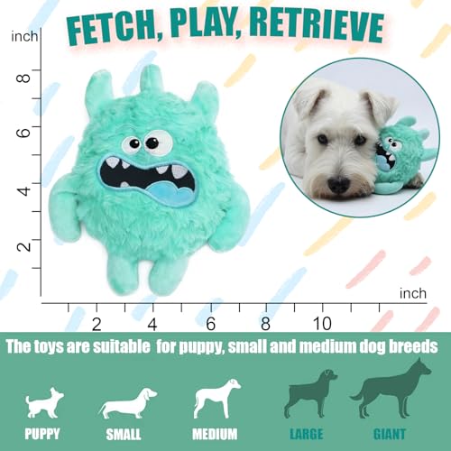 Juguetes mordibles con sonido para perros pequeños y medianos, pack de 3 miniatura 6