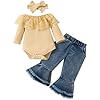 Baby Girl Clothes Outfits Toddler Infant Baby Romper Top+Jeans Clothing Set