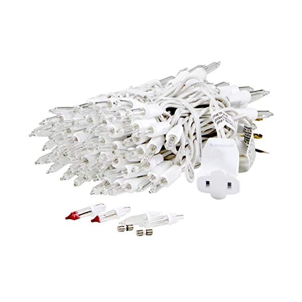 Holiday joy clear white mini string lights on white wire for christmas tree lights indooroutdoor 100 lights  urban country home decor