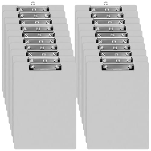 Planchette à pince en métal A4 avec clip profil bas pour un rangement de documents empilable