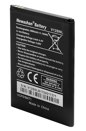 NEWASHAN Batterie Compatible avec Wiko Téléphone Portable Harry2 Harry2 Smart Tommy3 Plus View W-V600 Mobile Smartphone 2900mAh 3,85V Rechargeable Li-ION...