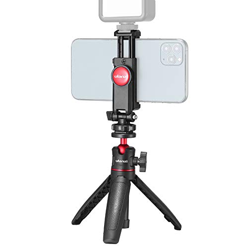 ULANZI Universal Phone Tripod Mount Bundle with MT-08 Extension Pole Tripod, Mini Selfie Stick Kit for iPhone 11 Pro Max X XR Xs Max 8 7 Plus Samsung Galaxy s10 s9 Note10 Google OnePlus