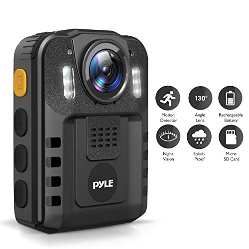 Police Security Video Compact Camera - HD 2304x1296p Rechargeable Wireless Waterproof Wearable Law