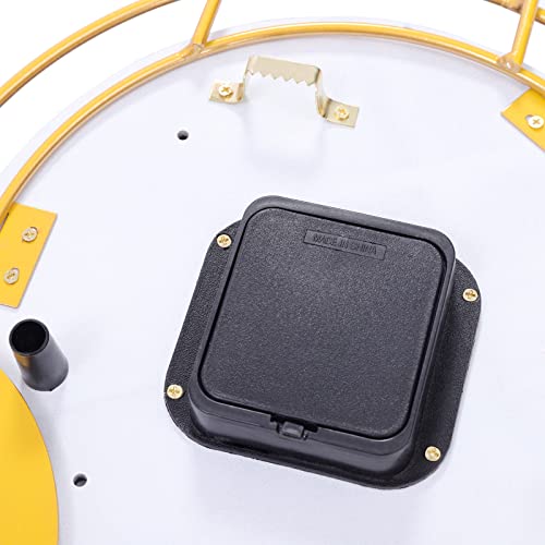 Reloj de Pared Digital Grande Moderno Azul y Oro miniatura 7