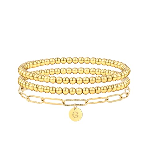 Fini les fermoirs cassés avec ce bracelet perles élastique plaqué or résistant
