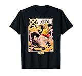 One Piece Anime Ace and Luffy Team Up Kanji T-Shirt