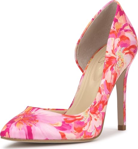 Jessica Simpson Prizma D'Orsay Pump, Pink/Orange, 7