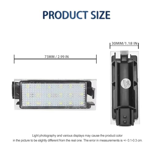 Piloto de matrícula compatible con Megane para solucionar fallos de luz trasera 5