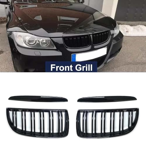 Calandres avant pour BMW E90 E91 double ligne pour remplacer vos grilles ternies