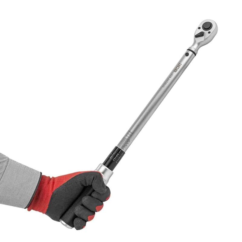 JCB Llave dinamométrica mecánica de 1/4 pulgadas de trinquete de mano para coche (llave dinamométrica mecánica de 1/2 pulgada Dr. 40-220N/M)