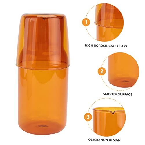 Set de vaso y jarra de vidrio ABOOFAN miniatura 4