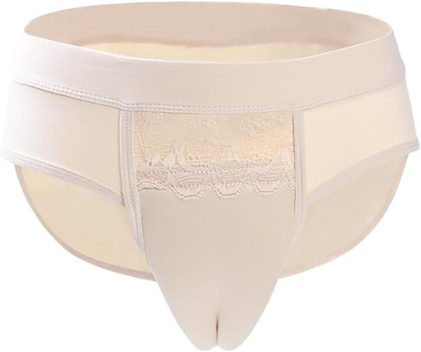 Men Hiding Gaff Panty Seamless Camel Toe Thong Shaping Briefs for Crossdresser Transvestite Shemale,Black-4XL