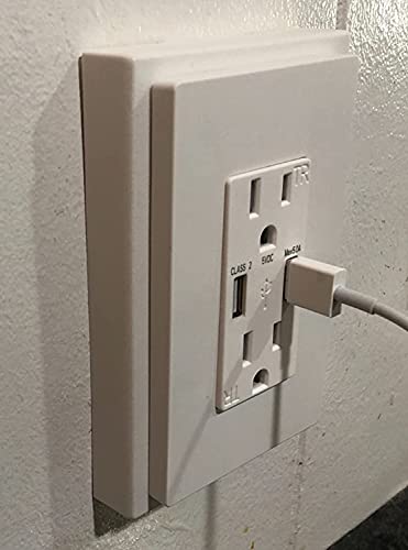 Imbaprice Bes1-1 1-Gang Non-Metallic Shallow Surface Box Extender, White #TOP6