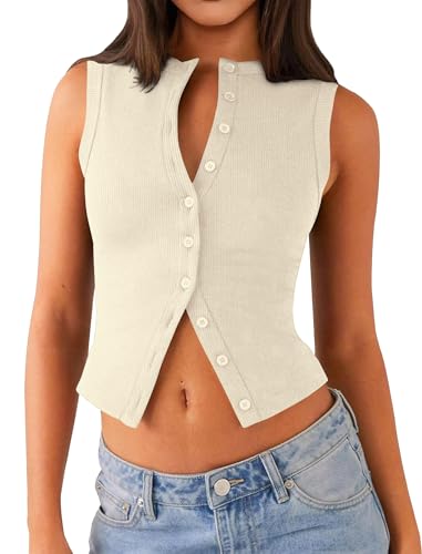Matunana Womens Going Out Tops Summer Ribbed Tank Sexy Crop