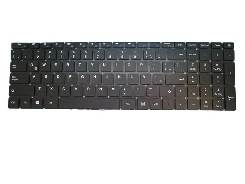 Clavier pour PC portable Thomson Neo 15 noir pièce réparation MB3661022 disposition US BR LA