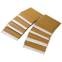 CowboyBOB 40 PCS 1/4 Sheet Gold Sandpaper Sheets 1000 Grit 4.5 x 5.5 Size Hook and Loop Backing Sandpaper for Palm Sander Sanding Sheets for Automotive,Woodworking