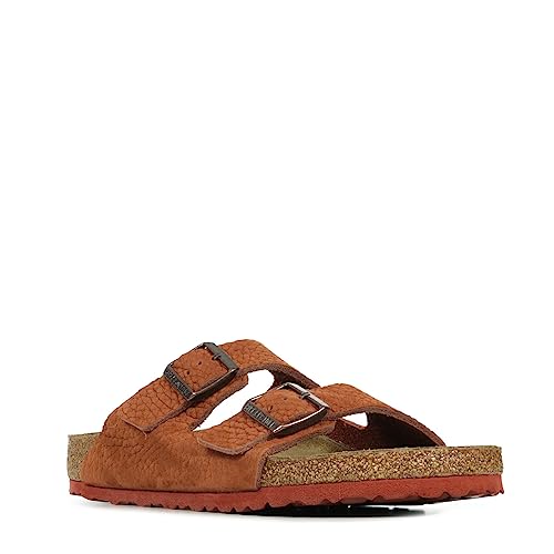 Birkenstock Arizona Nubuck Leather Sandals - Iconic Two-Strap Design with Soft Footbed Comfort - Multiple Colors & Sizes2