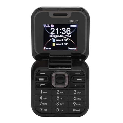 Annadue Teléfono con Tapa para Personas Mayores 2G, Teléfono Celular con Tapa con Botón Grande y Cámara HD para Personas Mayores, Sonido Claro y Alto, Memoria de 16 GB, Teléfono Móvil