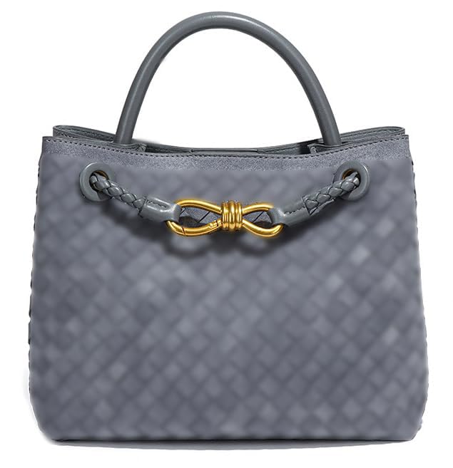 Image of Suede Woven Tote Bag for Women PU Leather Crossbody Bag Shoulder Bag Casual Handbag Satchel for Work Travel 2025