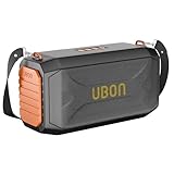 UBON SP95 20 Watt Wireless Party Speaker with 10 Hours Long Playtime | 2000 mAh Battery | Surround Sound, Multple Connectivity - TF Card, BTV5.3, Aux, Portable Speakers (Black)