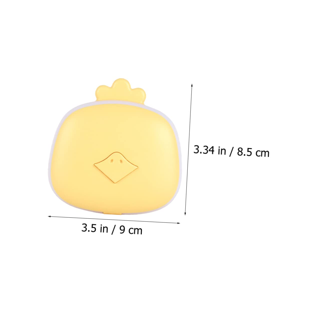 BESPORTBLE 8 Pièces Chauffe-Mains Chauffe-Main léger Main Rechargeable radiateur portatif Rechargeable chaufferette Main USB Portable Miroir de Dessin animé réchauffeur de Mains Abdos Yellow