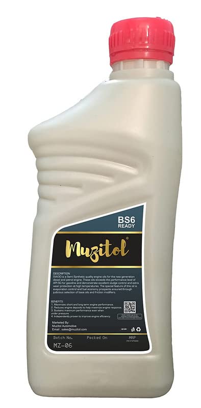 Image of Engine Oil 5W-30 for Bajaj Pulsar RS200 2019 Street Motorcycle Centistokes (1 Ltr Multicolour)