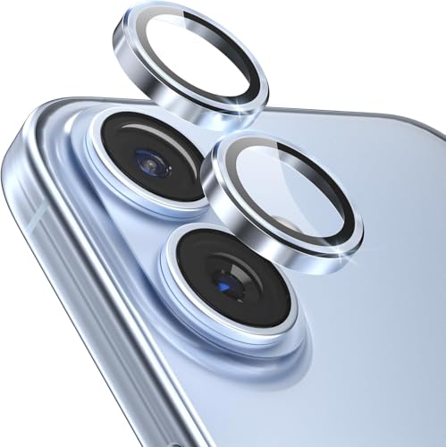 MAHIX PACK OF 2 Titanium Camera Lens Protector for iPhone 17 White 9H Tempered Glass HD Clear Camera Guard Scratch Resistant Drop Protection Anti Fingerprint Case Friendly Waterproof Anti Bubble Easy Install