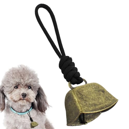 Lnhgh Cow Bell - Campanello da pascolo con pecore vintage con cordino in metallo resistente alle intemperie per ranch di fattorie da campeggio
