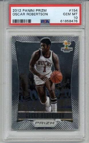 2012 PANINI PRIZM #154 OSCAR ROBERTSON BASKETBALL CARD BUCKS PSA 10 LOW POP