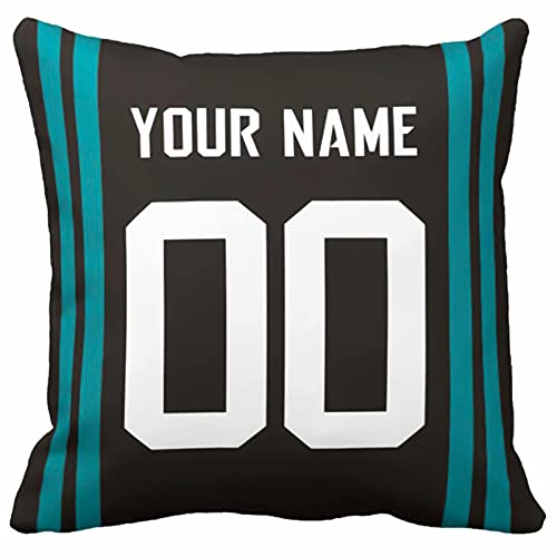 Image of ANTKING Throw Pillow 2 Pack with Custom Name and Number Personalized Gift for Men Women Boys