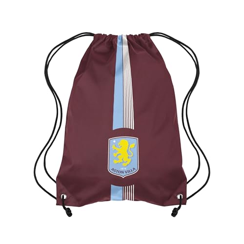 Image of FOCO Officially Licensed Ultra Action Drawstring Football Bag (Aston Villa FC)