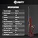PINTY PCP Pellet Air Rifle, .22 Caliber Pellet Air Gun for Adults, Single Shot PCP Airgun with 880 fps Velocity, 5.5mm High Power Air Gun Rifle for Picatinny Rail with Pressure Gauge 9 Shot Magazine