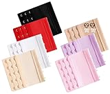 atokiss Estensori per reggiseno da donna, 5 ganci, 3 file di estensioni elastiche per reggiseno e clip per reggiseno, Multicolore, Taglia unica