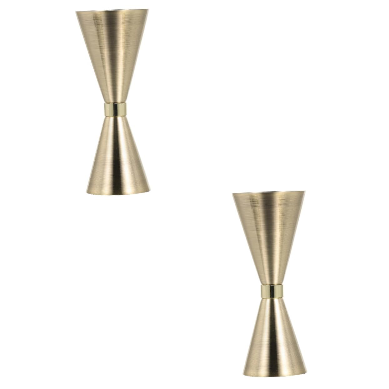 ABOOFAN 2 Pz Misuratore di Vino Bicchierino Graduato Agitatori per Cocktail per Bevande Misurini in Metallo Formine per Biscotti Calice di Vino Bere Misurino Acciaio Inossidabile Coppa Oz