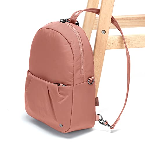 Image of Pacsafe Women's Citysafe CX Anti Theft Convertible Backpack-Fits 11 inch Tablet, ECONYL Rose