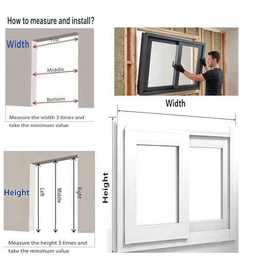 Ventana de vidrio de doble panel de 55x50 cm resistente a la intemperie 5
