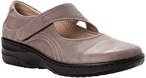 Propét Women's Golda Mary Jane Flat, Grey, 9 XX-Wide US | Image 1