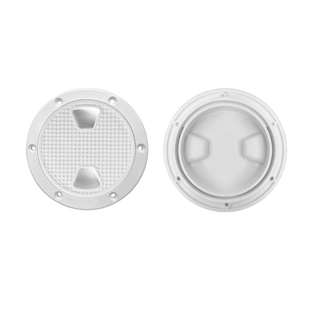 Coperchio di accesso per portello di ispezione rotondo in plastica | resistente da 8 pollici, per ispezione di imbarcazioni e sport nautici