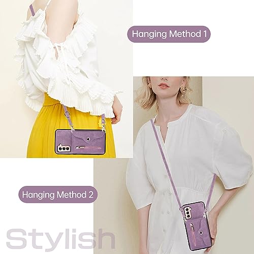 Housse cuir Samsung S21 Plus avec porte-carte de crédit et support vidéo de visionnage horizontal