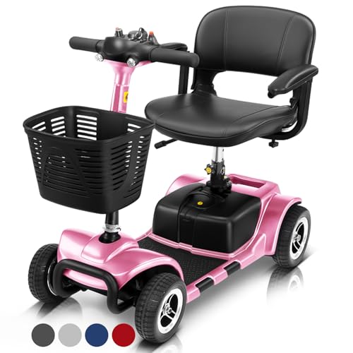 Vive 4 Wheel Mobility Scooter - Electric Powered Wheelchair Device - Compact...