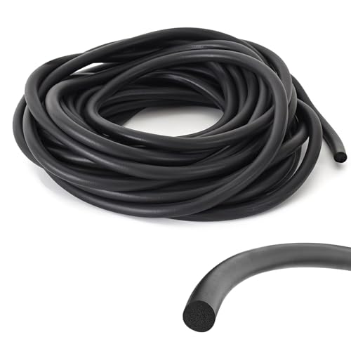 Rundschnur Dichtung, 10 m x Ø8 mm Gummi Rundschnur Dichtung, Fugen Dichtschnur, Hochtemperaturbeständig Rundschnur Fugen-Dichtschnur, Flexibles Fugen Dichtschnur für Fensterabdichtung, Wänden