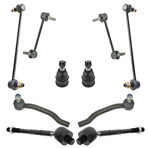 10 Piece Steering & Suspension Kit Set Ball Joints Sway Links Tie Rods for Honda