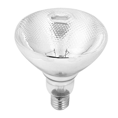 Eboxer Lâmpada de calor para pecuária, 1 peça UVA UVB lâmpada de luz solar de espectro completo lâmp