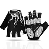 Faneam Sommer Fahrradhandschuhe Herren Halbfinger Fahrrad Handschuhe Damen MTB Gel Handschuhe Mountainbike StossdÄmpfende Radhandschuhe Freizeit Fahrradhandschuhe Männer