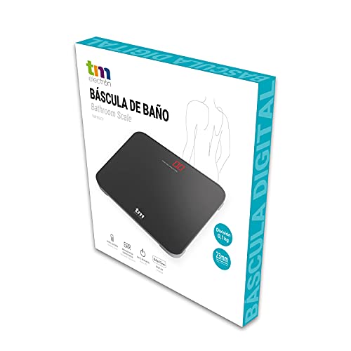 Tm Electron TMPBS031 - Bilancia Da Bagno Digitale, Display Xxl Retroilluminato, Colore: Nero - 8