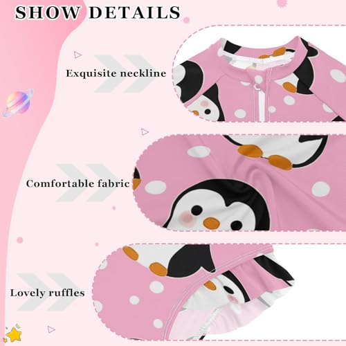 Image of Girls One Piece Swimsuits Long Sleeve Swimsuit Zipper Bathing Suits Swimwear