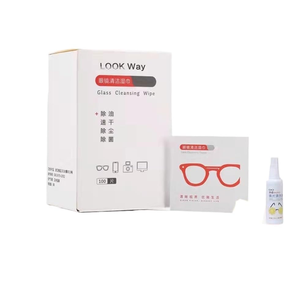 SliDisposable Lot de 200 lingettes en papier essuie-glace pour lunettes humides Chiffon miroir pour les yeux Écran de téléphone portable Objectif professionnel de haute qualité