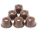 BRBHOM 6 Refillable Dolce Gusto Coffee Capsule Reusable Dolce Gusto Coffee Filter with Coffee Spoon,Brush (coffee)